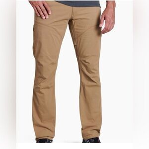 KÜHL RYDR Pants Men’s 34x30 Tan Canvas Hiking Work Outdoor Kuhlair Vented Knee